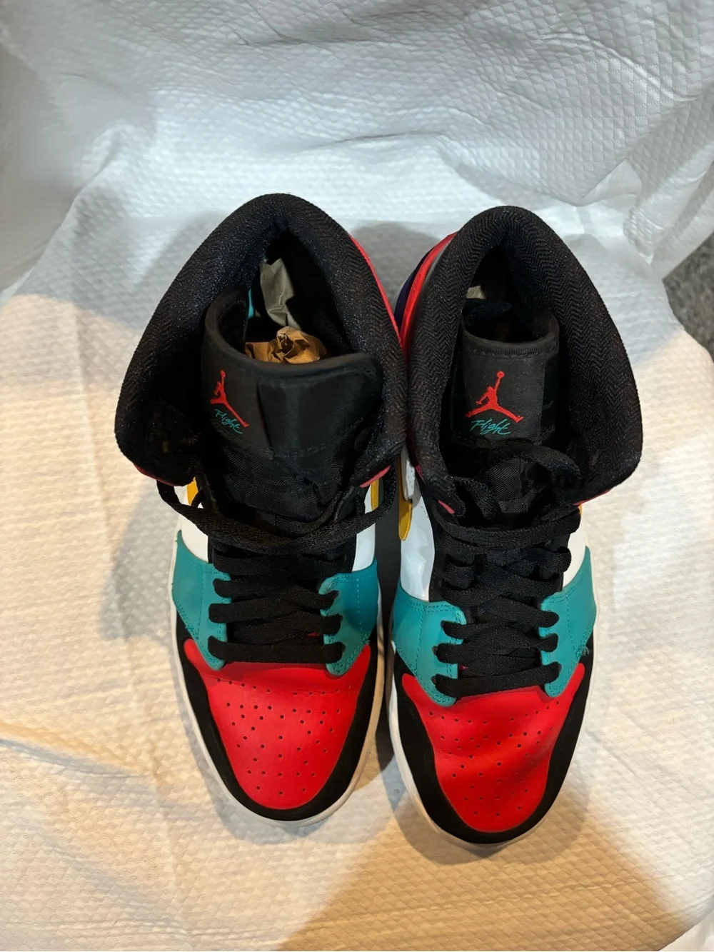Air Jordan 1 Mid Multi Color Bred Sneakers Men’s 9.5